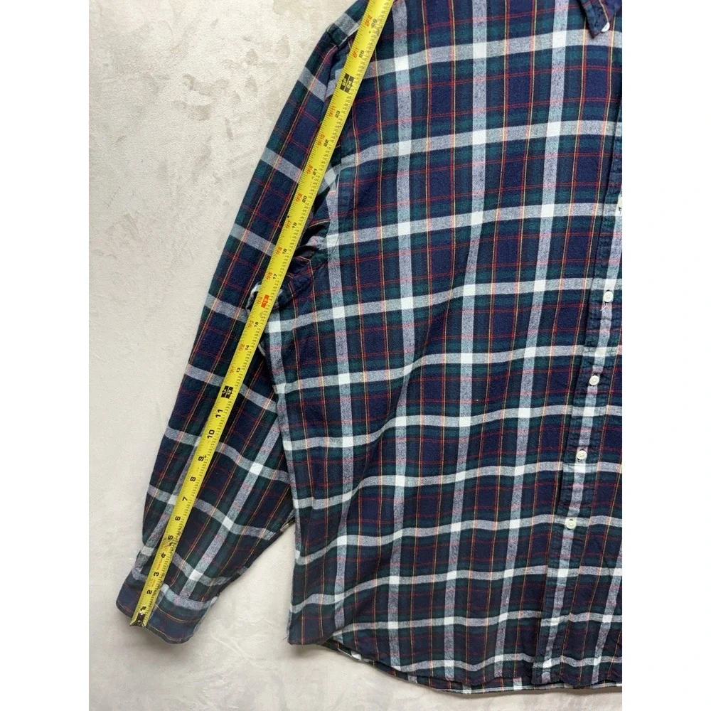 VTG 90s Polo Ralph Lauren Blaire Shirt Mens XL Blue Red Green Plaid Long Sleeve